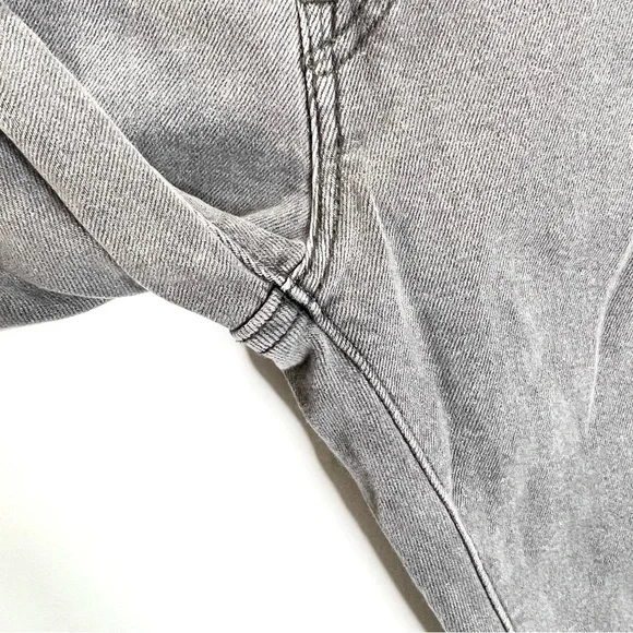 Levis Wedgie straight high rise grey jeans 24 - Picture 9 of 15